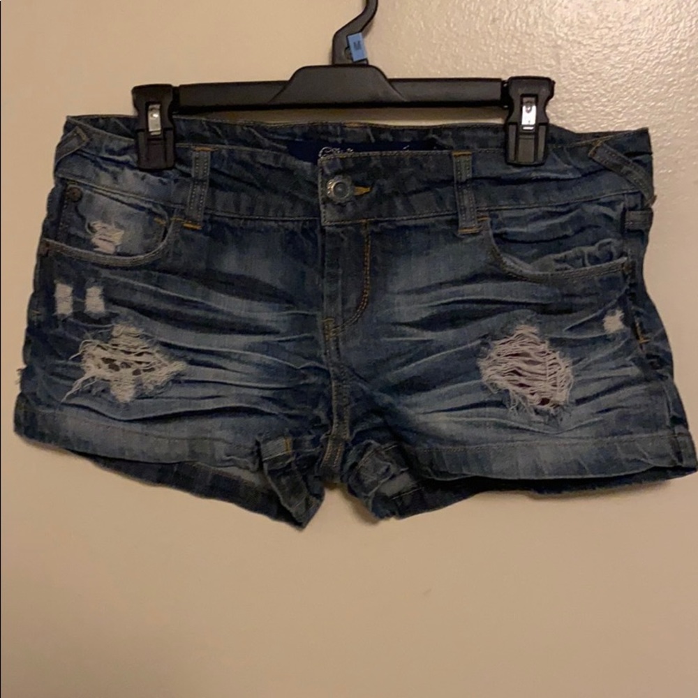 Women blue jean shorts size 9